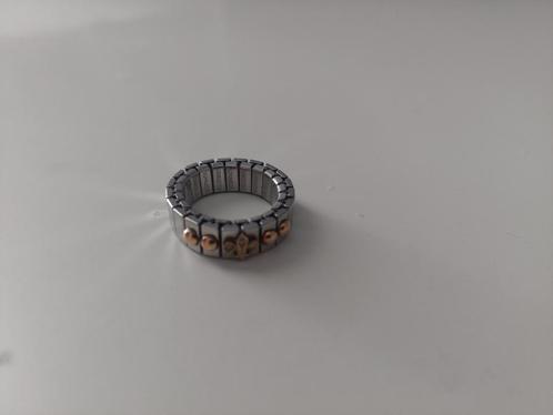 Nomination ring met gouden kroontje, Sieraden, Tassen en Uiterlijk, Bedels, Nieuw, Overige merken, Zilver, 1 bedel, Verzenden