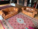Vintage Schapenleren Bankjes - Chesterfield Stijl, Antiek en Kunst, Antiek | Meubels | Stoelen en Banken, Ophalen