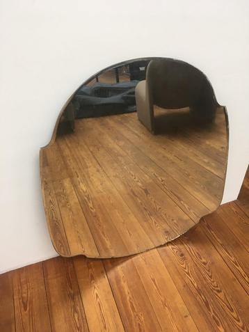 Antieke spiegel geslepen 86 x 79/80 cm. Antique Mirror beschikbaar voor biedingen