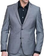 Trouwpak + stropdas - Colbert & Pantalon 44 M, overhemd 38, Blauw, Zo goed als nieuw, Ophalen