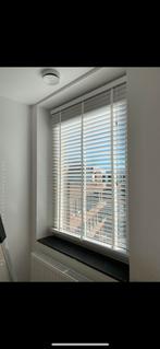 Houten jaloezieën 4 stuks, Ophalen, 100 tot 150 cm, Wit, Zo goed als nieuw