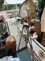 Antieke Industriële Schijnwerper op Statief Lamp Uniek Stuk, Ophalen