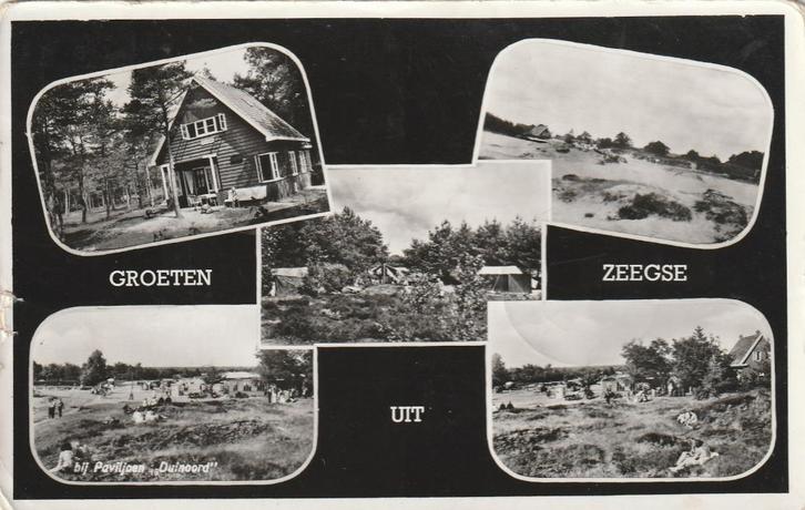 ZEEGSE Paviljoen Duinoord 1958, Verzamelen, Ansichtkaarten | Nederland, Gelopen, Drenthe, 1940 tot 1960, Verzenden