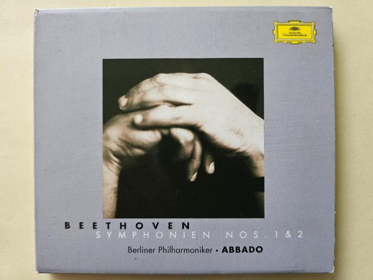 Beethoven - Symphonien 1+2 - Berliner Philh. Abbado, Cd's en Dvd's, Cd's | Klassiek, Zo goed als nieuw, Orkest of Ballet, Classicisme