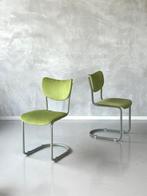 Gebroeders de Wit 2011 eetkamerstoelen vintage lime prijs ps, Huis en Inrichting, Stoelen, Gebruikt, Twee, Overige kleuren, Vintage