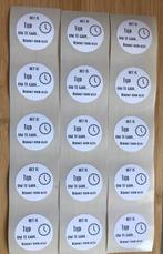 15 stickers het is tijd om te gaan, Ophalen of Verzenden, Nieuw, Meerdere stickers