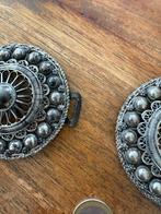 Zilveren Zeeuwse Knop Gesp - 7cm, Antiek en Kunst, Antiek | Goud en Zilver, Ophalen of Verzenden, Zilver