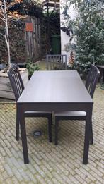 Set van tafel en drie stoelen, Zo goed als nieuw, Rechthoekig, 50 tot 100 cm, Ophalen of Verzenden
