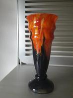 PRACHTIGE ANTIEKE SPATTER GLAZEN VAAS in PERFECTE STAAT, Antiek en Kunst, Antiek | Glas en Kristal, Ophalen of Verzenden