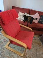 Comfy red Ikea chair, Huis en Inrichting, Fauteuils, Gebruikt, Ophalen