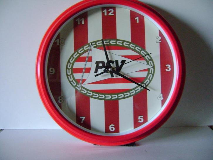 Wandklok PSV, Verzamelen, Sportartikelen en Voetbal, Zo goed als nieuw, Overige typen, PSV, Ophalen of Verzenden