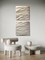 Gips kunstwerk moderne kunst tweeluik, Ophalen