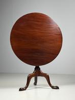 Tilt top tafel mahonie antiek 19e eeuw