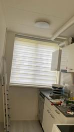 Witte Duo Rolgordijn 140x180, Huis en Inrichting, Stoffering | Gordijnen en Lamellen, Gebruikt, 100 tot 150 cm, Wit, Ophalen of Verzenden