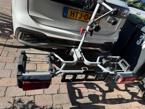 Movanext Inklapbare Fietsendrager – 7-polige Stekker, Auto diversen, Fietsendragers, Gebruikt, Trekhaakdrager, 2 fietsen, Elektrische fiets