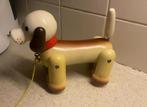 Vintage Houten Trekhondje, Ophalen of Verzenden