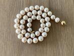 Parel ketting met gouden slot, Ophalen of Verzenden, Zo goed als nieuw, Goud