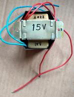 Voedingstransformator trafo 15V 220V, Hobby en Vrije tijd, Elektronica-componenten, Ophalen of Verzenden, Gebruikt