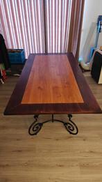 Klassiek Hardhouten Eettafel 200x100 cm, Huis en Inrichting, Ophalen, Gebruikt, Klassiek, 50 tot 100 cm