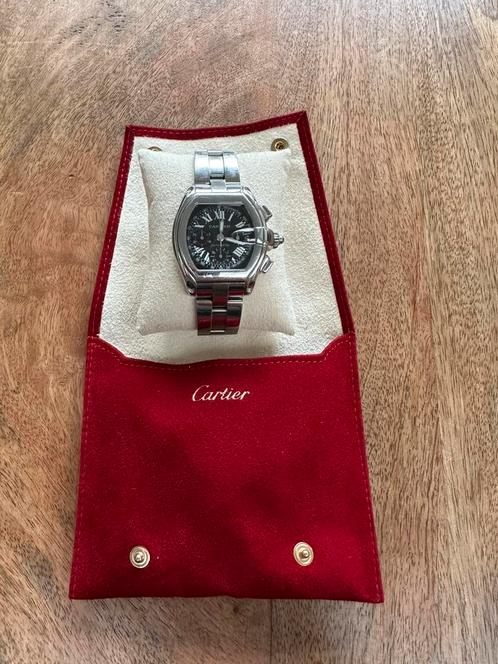 Cartier Roadster XL Chronograaf, Sieraden, Tassen en Uiterlijk, Horloges | Antiek, Polshorloge, Overige merken, Staal, 1960 of later