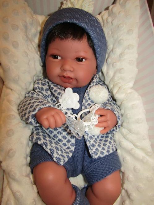 Baby pop jongetje Antonio Juan levensechte babypop jongen, Kinderen en Baby's, Speelgoed | Poppen, Nieuw, Babypop, Ophalen of Verzenden