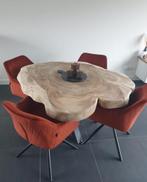Suar Boomstamtafel salontafel boomstam schijf massief rond, Ophalen of Verzenden, Vijf personen of meer, Rechthoekig, Nieuw