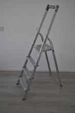 Trap, 4 treden, aluminium, Ophalen, Gebruikt, Trap, Opvouwbaar of Inschuifbaar