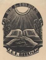 1314 Ex Libris Nederland : Dirk van Luijn, 1941, Antiek en Kunst, Kunst | Etsen en Gravures, Verzenden