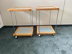 Bijzettafeltjes, Huis en Inrichting, Minder dan 55 cm, Vierkant, Zo goed als nieuw, Hout