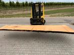 Exclusieve eiken boomstambladen 410x95x8 cm, 75 cm of meer, Eikenhout, 200 cm of meer, Ophalen of Verzenden