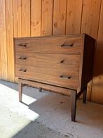 Vintage MCM Ladekast Jaren 60, Ophalen, 50 tot 100 cm, 3 of 4 laden, Minder dan 100 cm