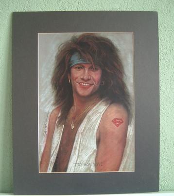 Jon Bon Jovi schilderij beschikbaar voor biedingen