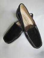zwarte moccasins ,maat 38, buiten en binnen leer,, Ophalen, Zo goed als nieuw, Zwart