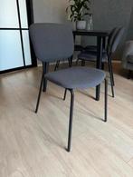 IKEA Karljan eetkamerstoelen grijs/zwart, 4 stuks, Huis en Inrichting, Stoelen, Ophalen, Gebruikt, Vier, Stof