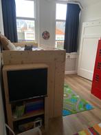 Steigerhouten hogslaper boekenkast binnen en buiten, Ophalen, 85 tot 100 cm, Zo goed als nieuw, 180 cm of meer