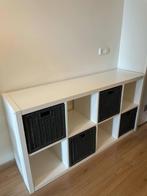 IKEA open kast, white, 77x147 cm with 4 storage boxes, Huis en Inrichting, Ophalen, 100 tot 150 cm, 50 tot 100 cm, Zo goed als nieuw