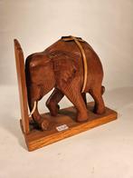 Olifanten Boekensteun - Houten Decoratie, Antiek en Kunst, Ophalen of Verzenden
