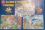 3x jan van haasteren puzzel 1000 stuks, Ophalen, 500 t/m 1500 stukjes, Gebruikt, Legpuzzel