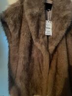Zara nep bont bodywarmer, Kleding | Dames, Bodywarmers, Verzenden, Nieuw, Maat 42/44 (L), Beige