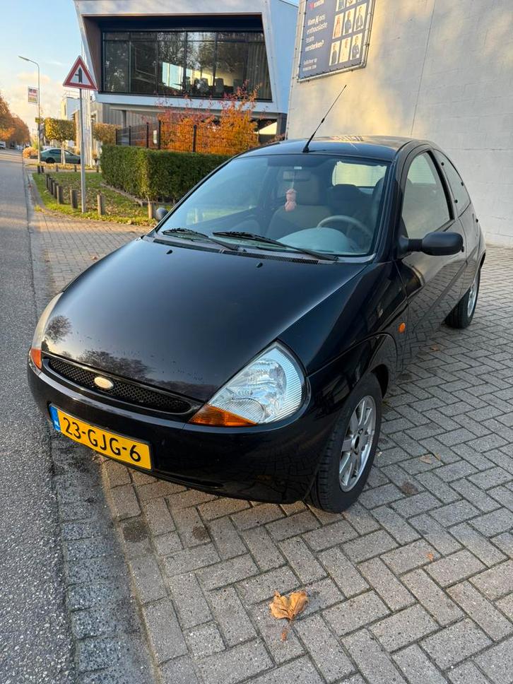 Ford Ka 1.3 I Cool & Sound 44KW 2008 Zwart, Auto's, Ford, Bedrijf, Ka, Benzine, D, Hatchback, Handgeschakeld, Origineel Nederlands