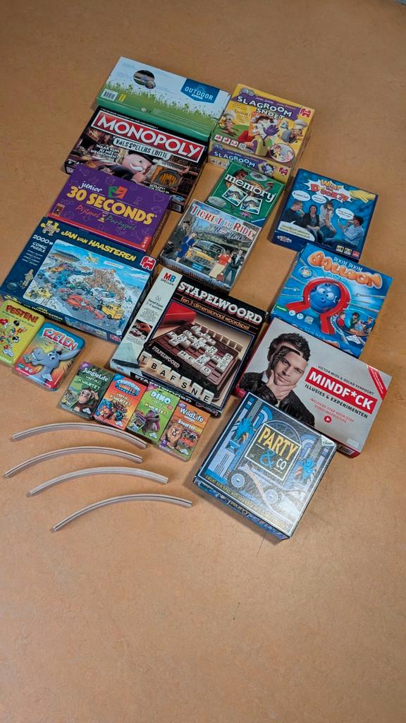 Spelletjes Collectie, Hobby en Vrije tijd, Gezelschapsspellen | Bordspellen, Gebruikt, Een of twee spelers, Drie of vier spelers