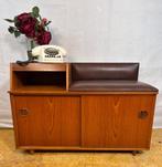 Gratis bezorging!Mid century retro telefoonbankje Chippy Hea, Ophalen of Verzenden, Huis en Inrichting
