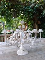 Brocante kroonluchter kandelaar 10 arms, Ophalen of Verzenden, Gebruikt, Metaal