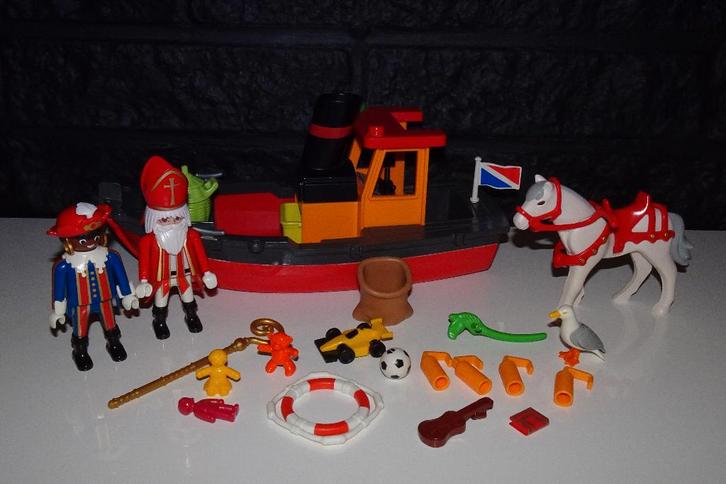 00 - Sinterklaas stoomboot 5206 (3 sets), Kinderen en Baby's, Speelgoed | Playmobil, Gebruikt, Ophalen of Verzenden