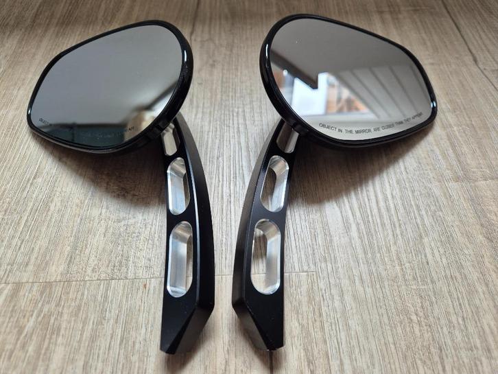 Spiegels US/Harley formaat cnc alu arm, Motoren, Tuning en Styling, Ophalen of Verzenden