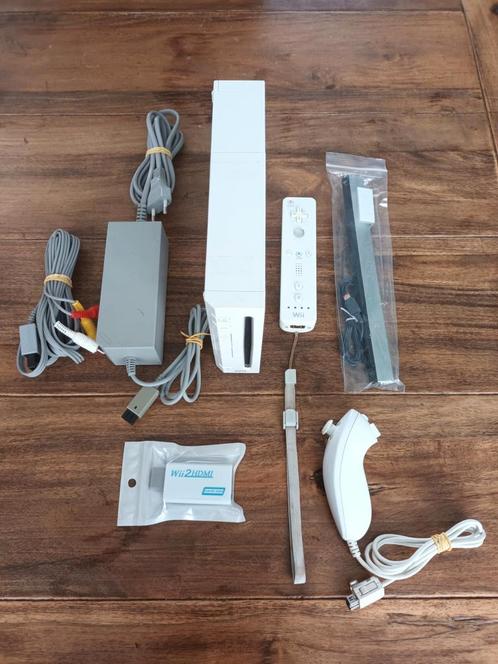 Nintendo Wii incl 18 spellen controller nunchuck HDMI, Spelcomputers en Games, Spelcomputers | Nintendo Wii, Zo goed als nieuw