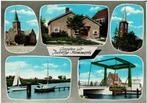 Ansichtkaart Jutrijp - Hommerts, kerk, brug, watersport, Ophalen of Verzenden, 1980 tot heden, Gelopen, Friesland