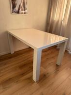 Witte hoogglans tafel IKEA, Huis en Inrichting, Ophalen, Hoogglans, 100 tot 150 cm, 50 tot 100 cm