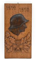 WO1 herdenkingsplaquette, Verzamelen, Militaria | Tweede Wereldoorlog, Verzenden, Landmacht, Duitsland, Kunstobject