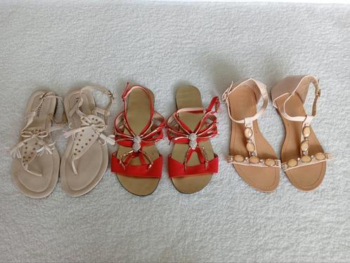 NIEUW + ZGAN:3 PAAR ZOMERSANDAALTJES, MAAT 38, 3 PR = €12,50, Kleding | Dames, Schoenen, Zo goed als nieuw, Sneakers of Gympen